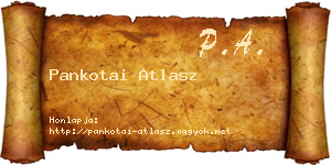 Pankotai Atlasz névjegykártya